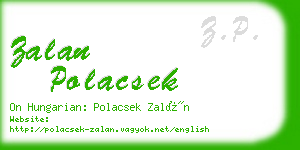 zalan polacsek business card